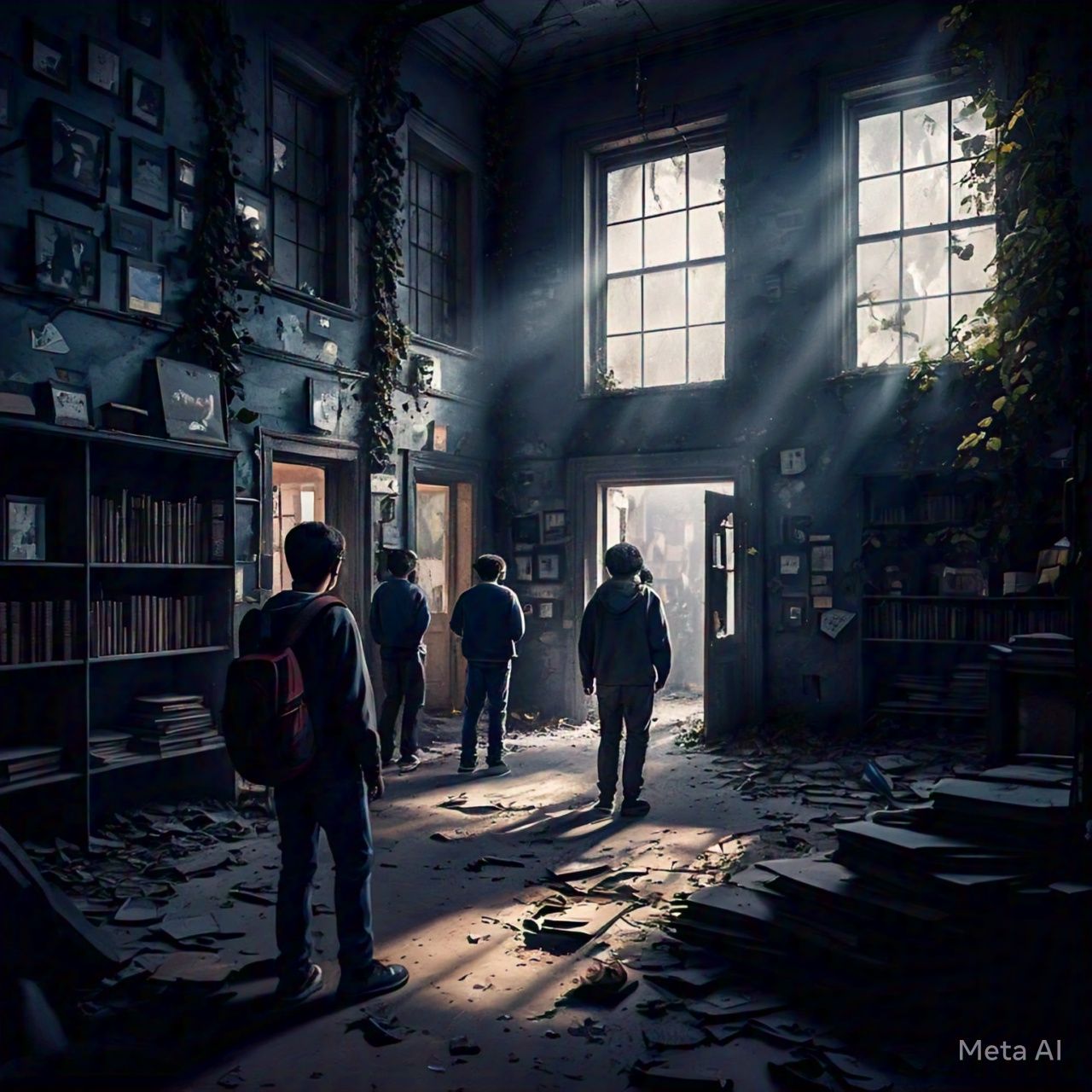 পরিত্যক্ত স্কুলের ক্লাসরুম